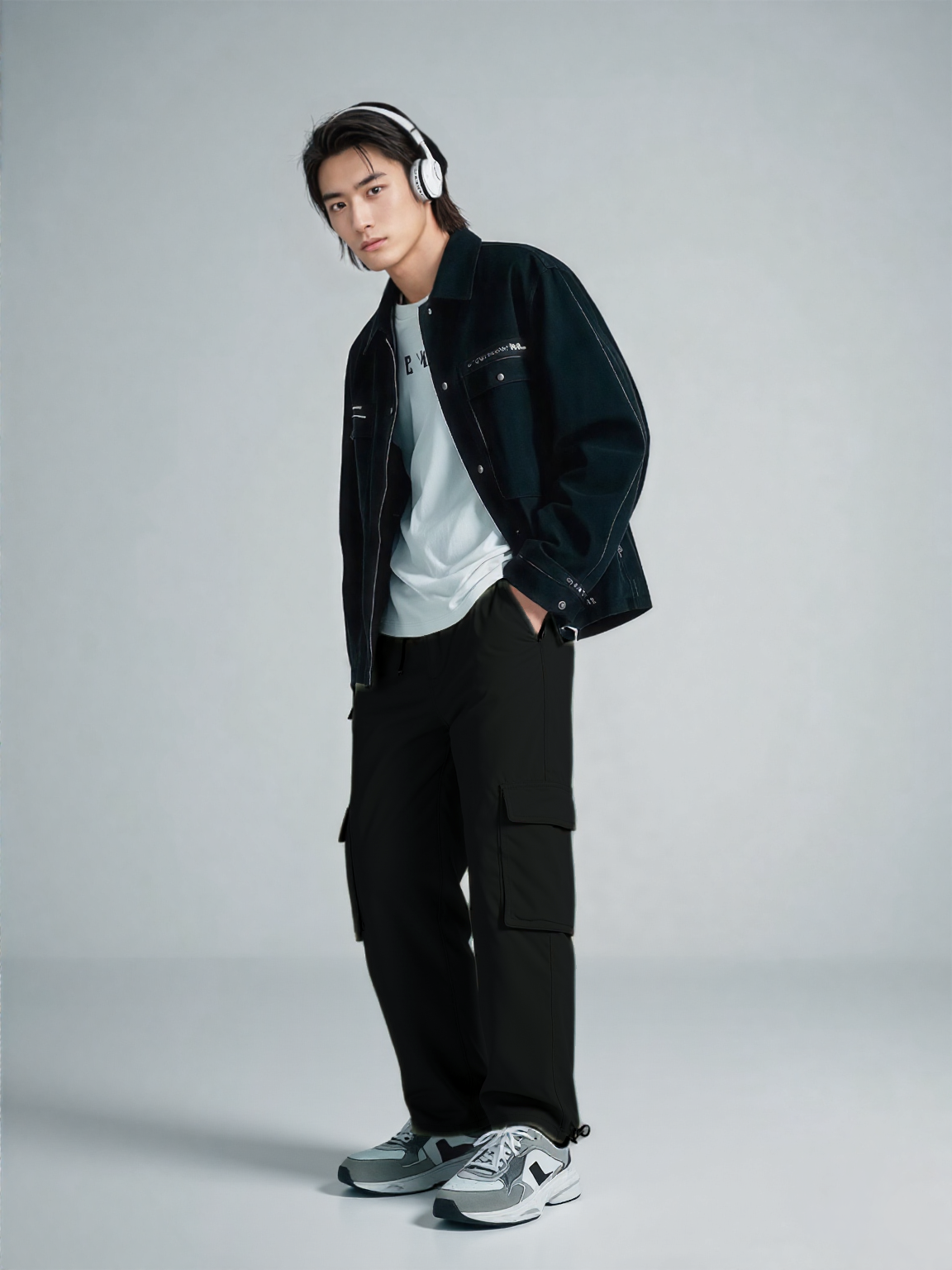 Black Casual Jogger - 4 Pockets