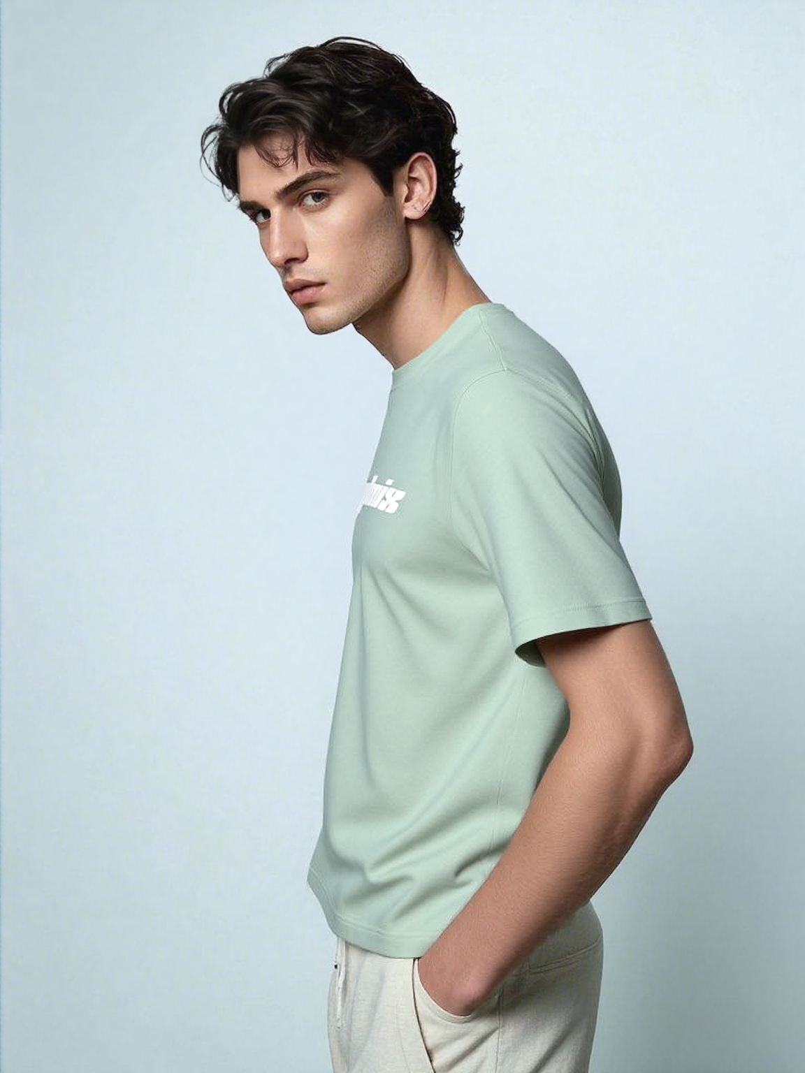 Matte Pastel Green T-Shirt - Hyumix Design