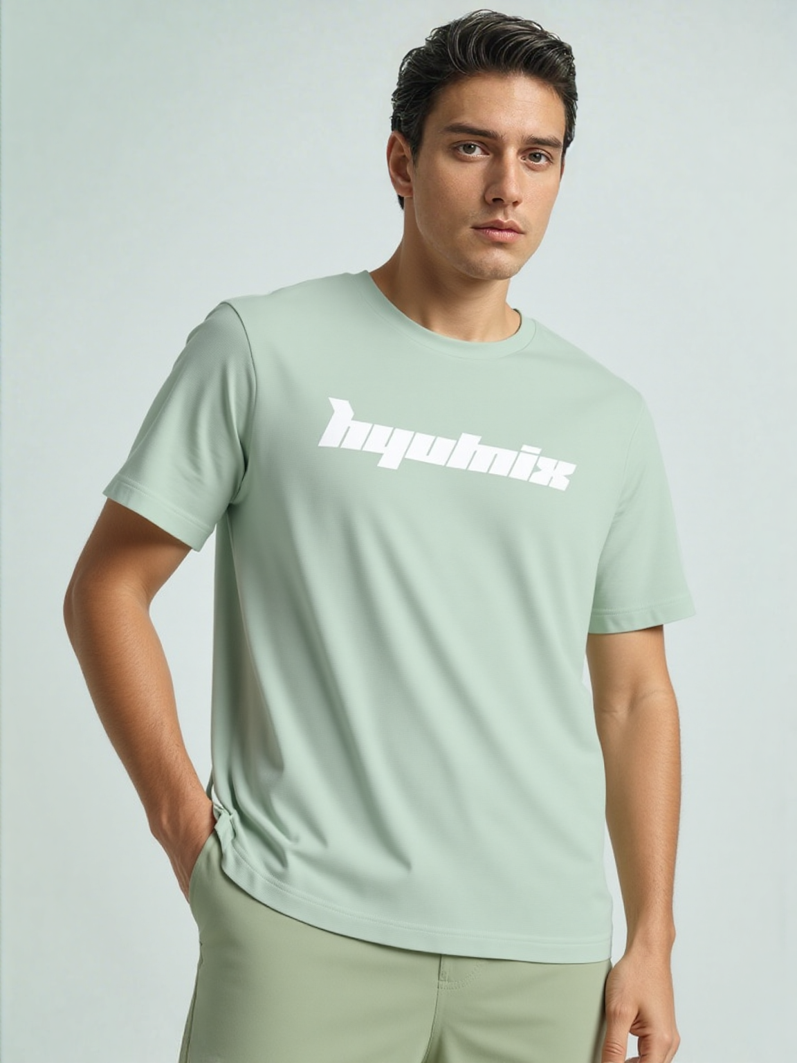 Matte Pastel Green T-Shirt - Hyumix Design