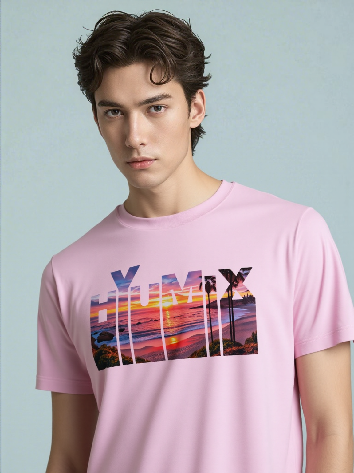 Matte Pastel T-Shirt Combo - Sunset Design