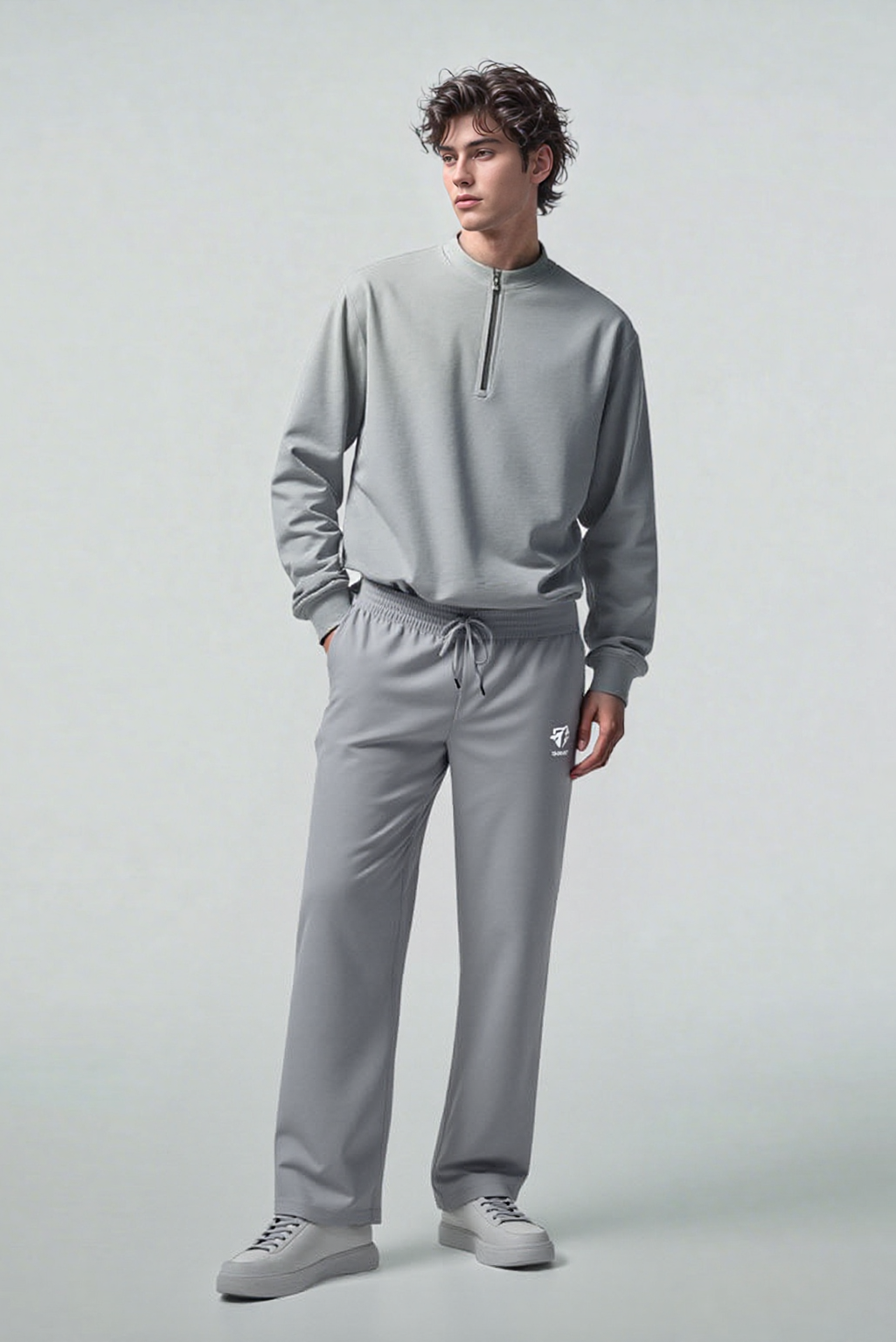 Light Grey Sports Lower - Plain