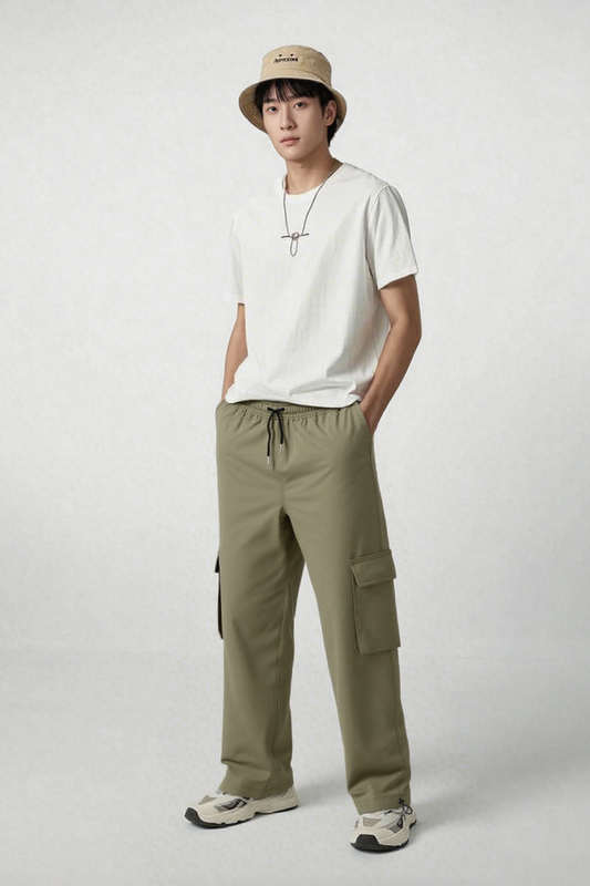 Olive Casual Jogger - 4 Pockets