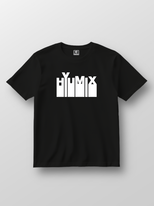 Matte Black T-Shirt - Sunset Design