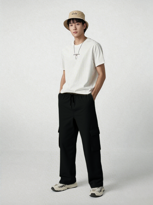 Black Casual Jogger - 4 Pockets