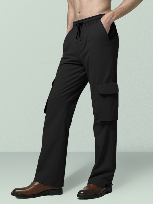 Black Casual Jogger - 4 Pockets