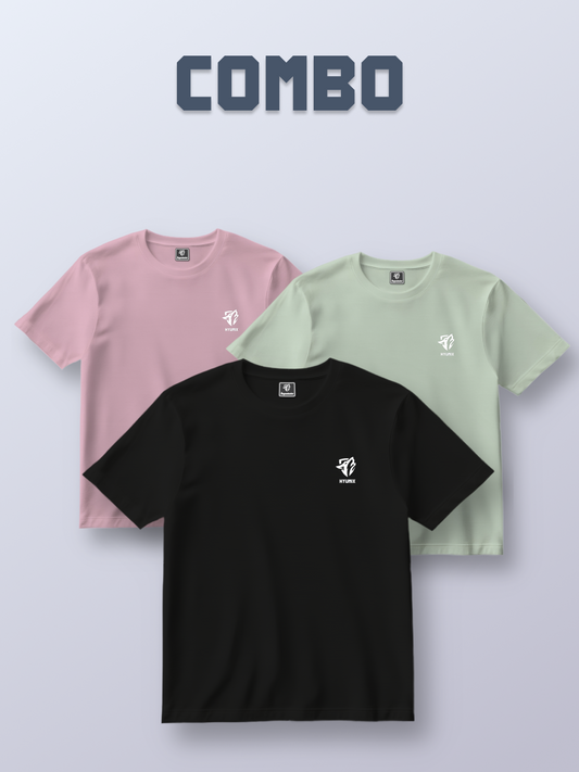 Matte Pastel T-Shirt Combo - Iconic Design