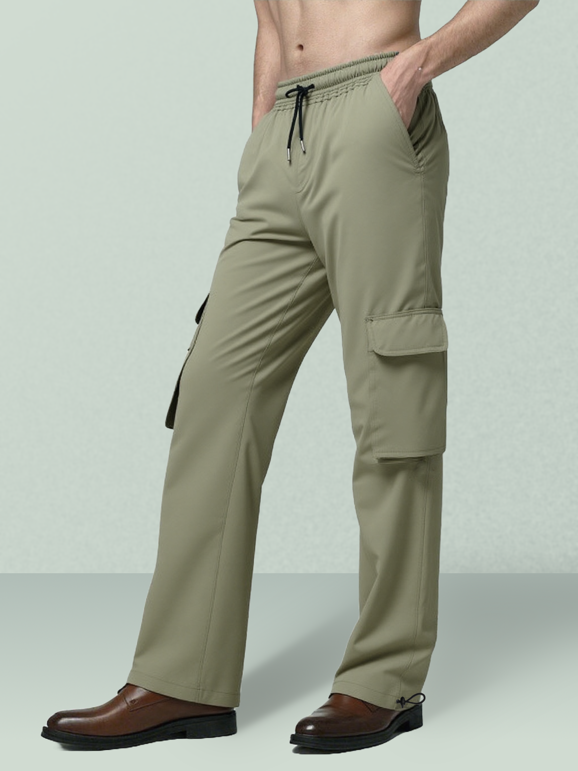 Casual Jogger Combo - Black and Olive -  4 Pockets