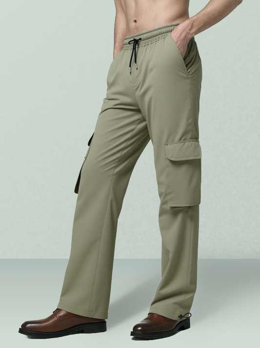 Casual Jogger Combo - Black and Olive -  4 Pockets